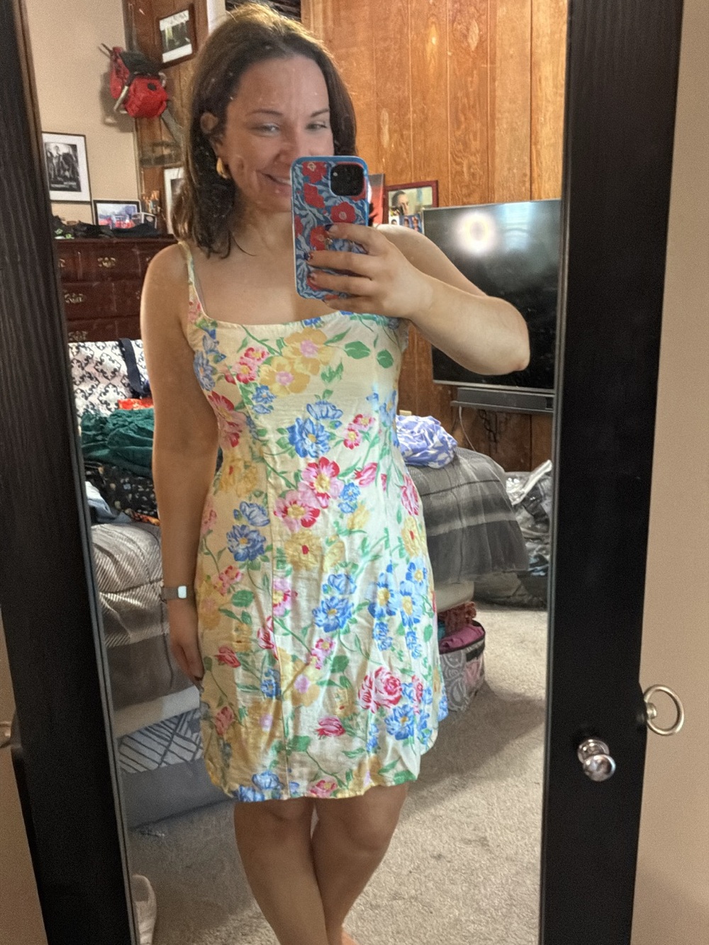 NWT a new day yellow floral dress